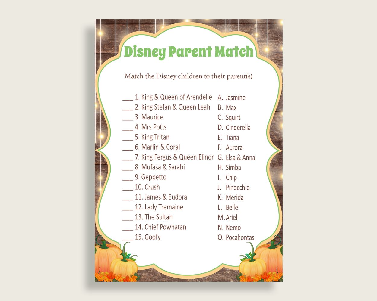 Disney Parent Match Baby Shower Disney Parent Match Autumn Baby Shower Disney Parent Match Baby Shower Autumn Disney Parent Match 0QDR3 - Digital Product