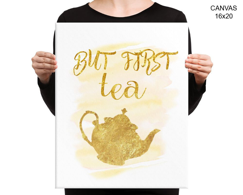 Tea Print, Beautiful Wall Art with Frame and Canvas options available Decor