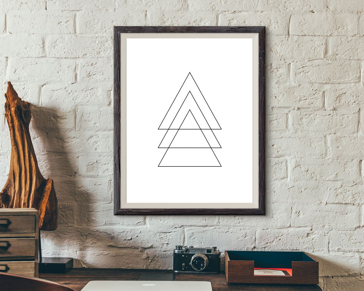 Wall Art Geometry Digital Print Triangle Poster Art Geometry Wall Art Print Triangle Wall Decor Geometry scandinavian modern large print - Digital Download