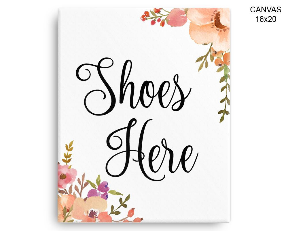 Shoes Guests Print, Beautiful Wall Art with Frame and Canvas options available Decor