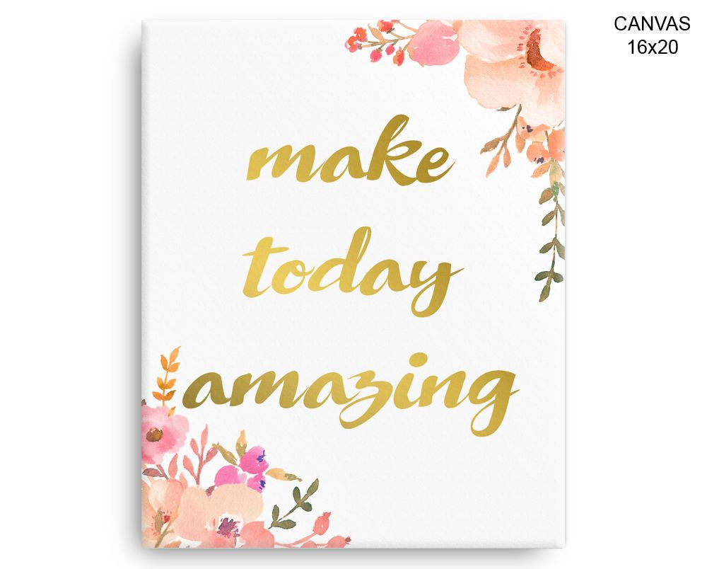 Today Inspire Print, Beautiful Wall Art with Frame and Canvas options available Decor