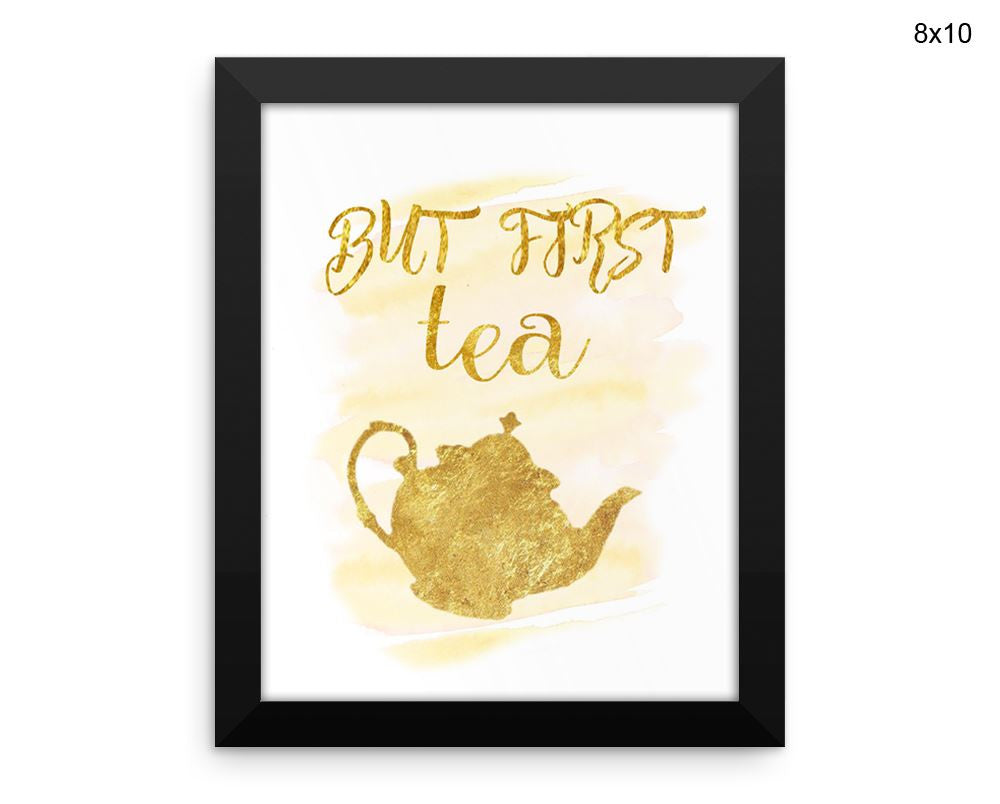 Tea Print, Beautiful Wall Art with Frame and Canvas options available Decor