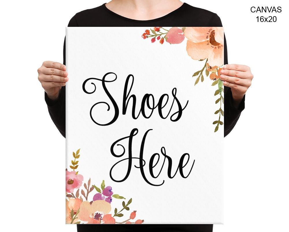 Shoes Guests Print, Beautiful Wall Art with Frame and Canvas options available Decor