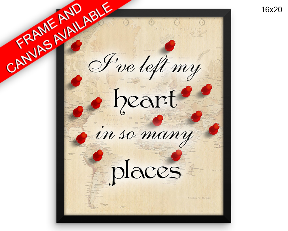 Traveller Travelling Print, Beautiful Wall Art with Frame and Canvas options available Decor