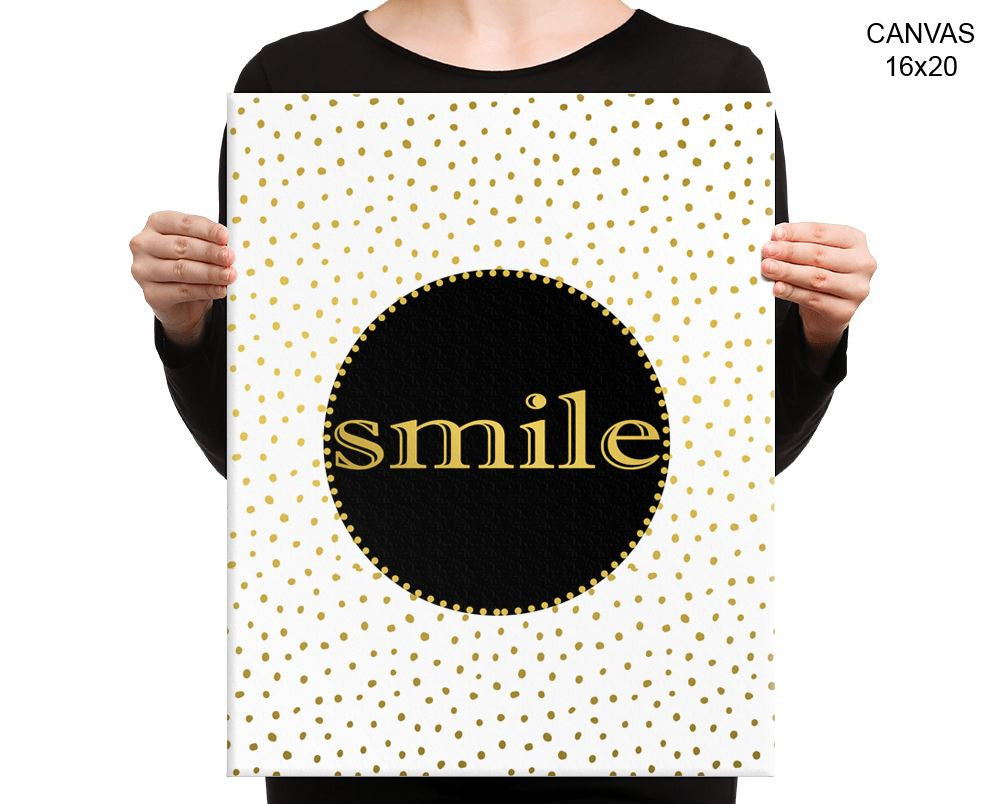 Smile Confetti Print, Beautiful Wall Art with Frame and Canvas options available Decor