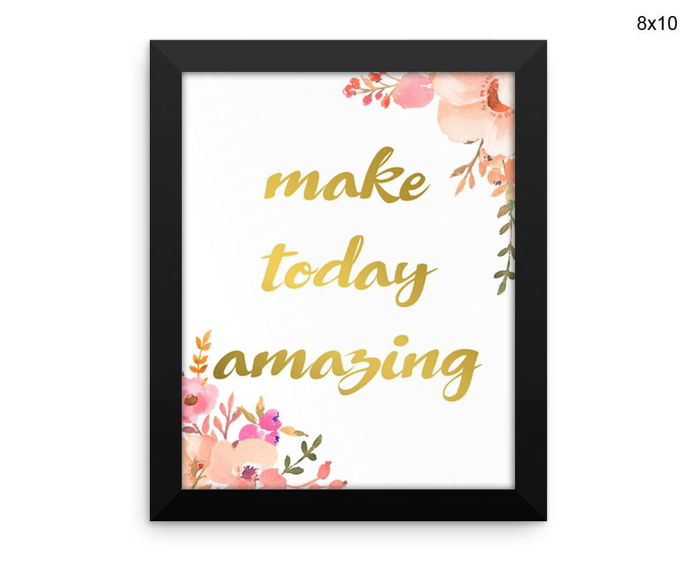 Today Inspire Print, Beautiful Wall Art with Frame and Canvas options available Decor