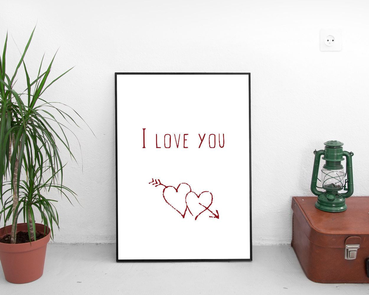 Wall Decor I Love You Printable I Love You Prints I Love You Sign I Love You Love Art I Love You Love Print I Love You Printable Art I Love - Digital Download