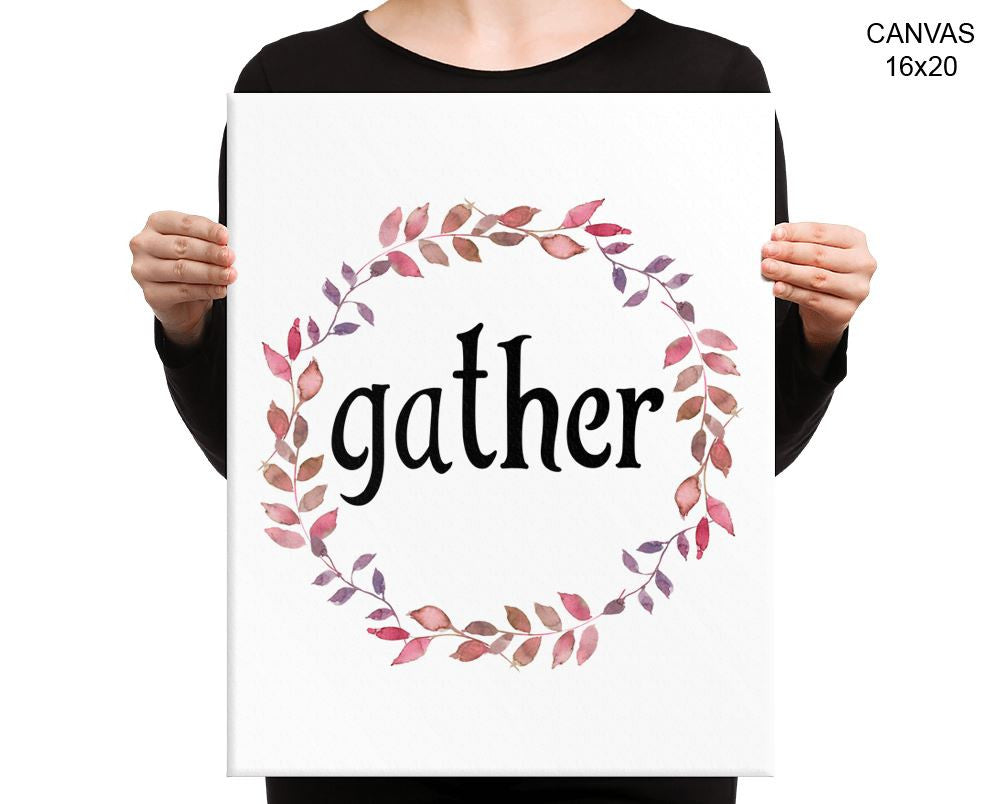 Gather Print, Beautiful Wall Art with Frame and Canvas options available Kitchen Decor