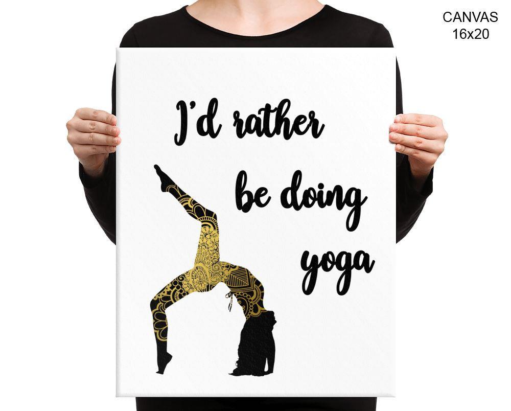 Yoga Pose Print, Beautiful Wall Art with Frame and Canvas options available Decor