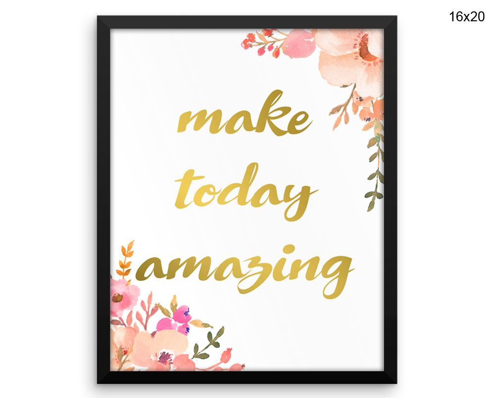Today Inspire Print, Beautiful Wall Art with Frame and Canvas options available Decor