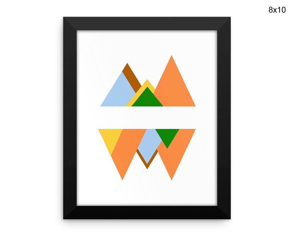 Mid Century Modern Print, Beautiful Wall Art with Frame and Canvas options available Decor