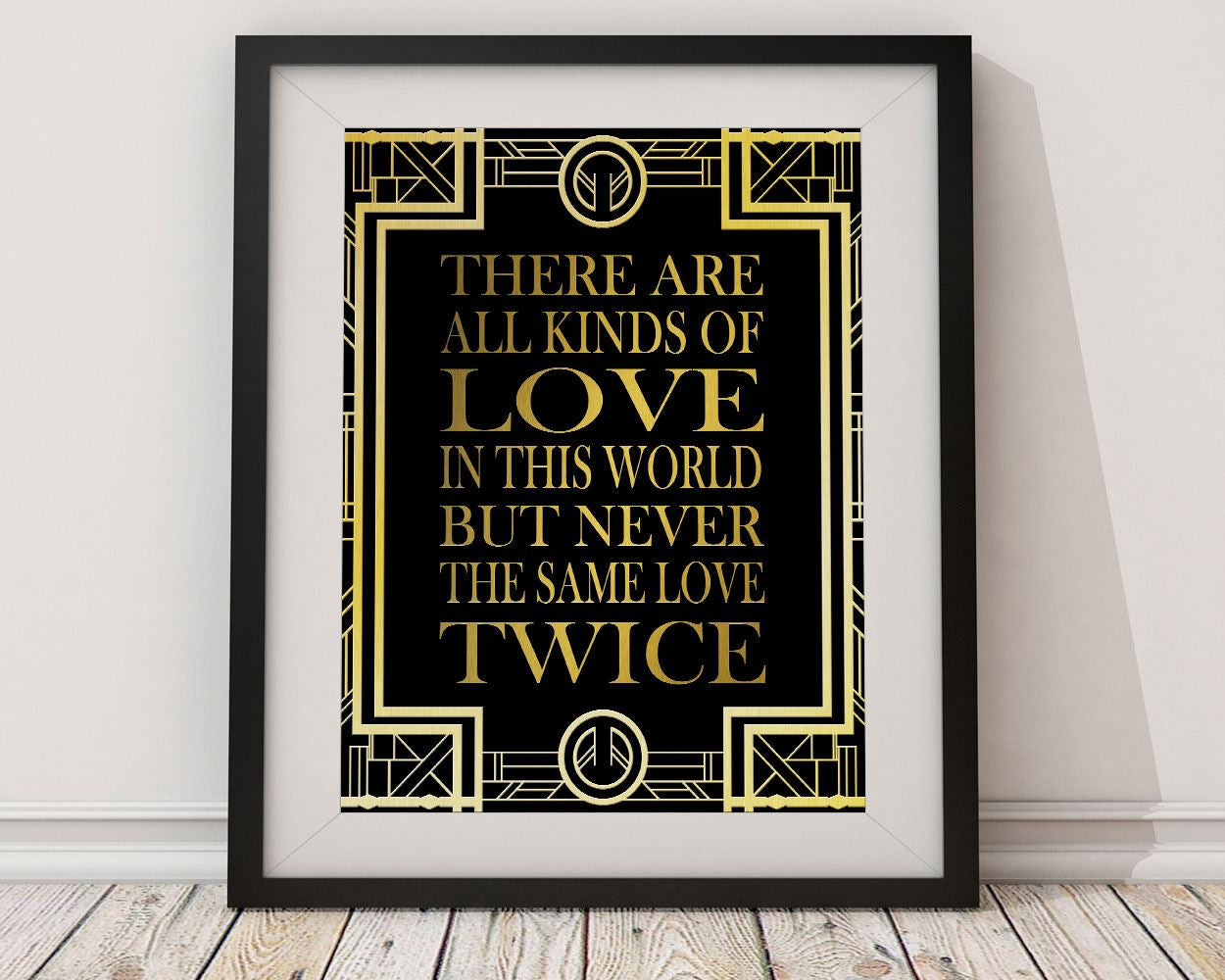 Wall Art Gatsby Digital Print Love Poster Art Gatsby Wall Art Print Love Wall Decor Gatsby modern art gatsby quote gold art deco love quote - Digital Download