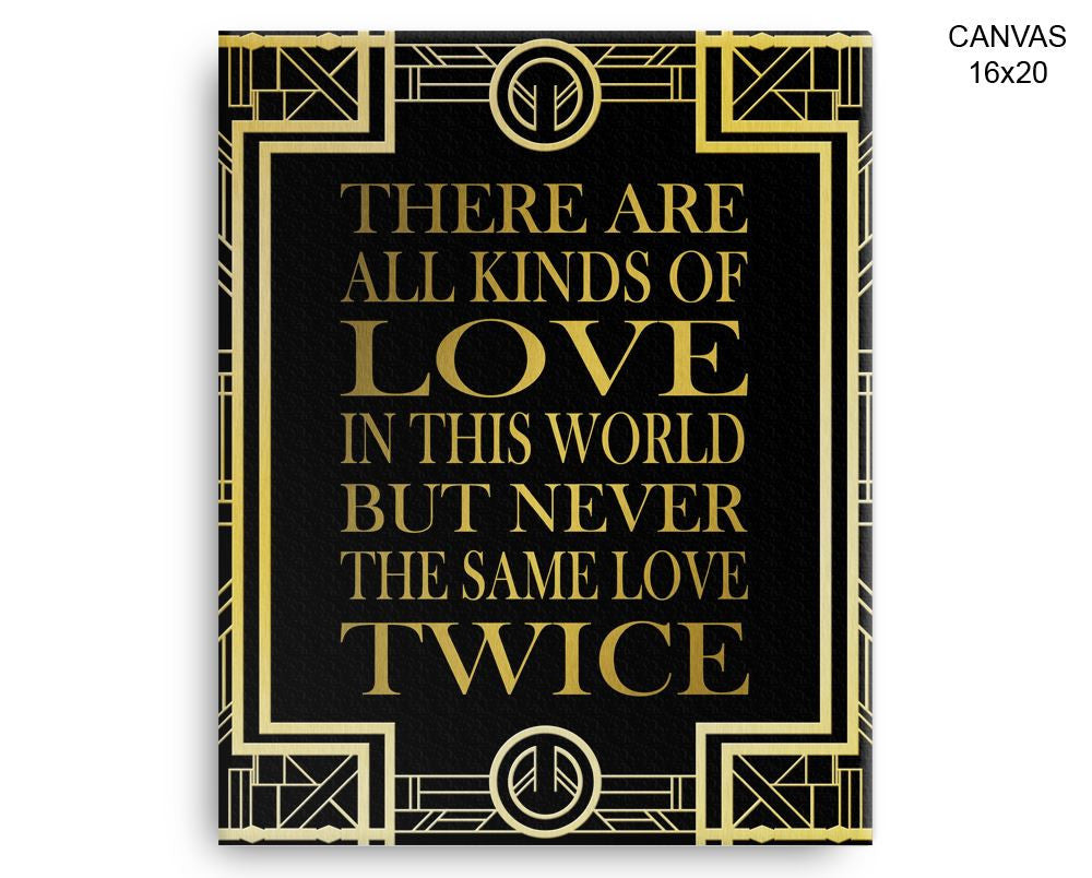 Love Gatsby Print, Beautiful Wall Art with Frame and Canvas options available Decor