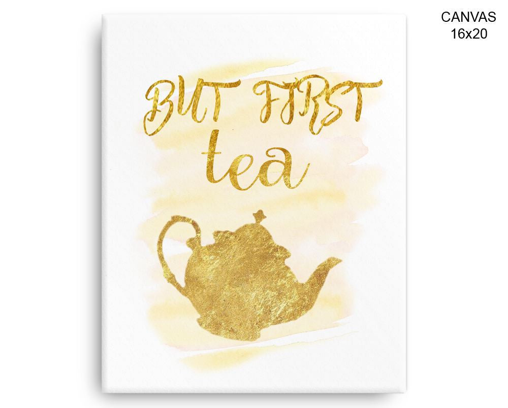 Tea Print, Beautiful Wall Art with Frame and Canvas options available Decor