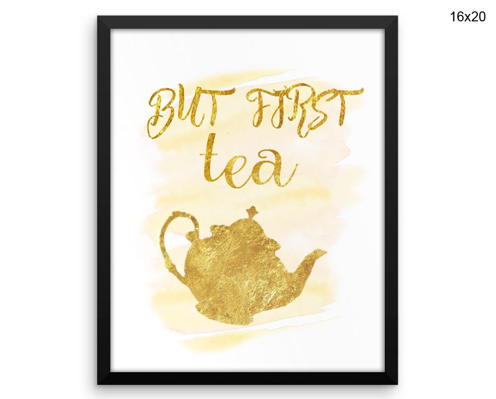 Tea Print, Beautiful Wall Art with Frame and Canvas options available Decor
