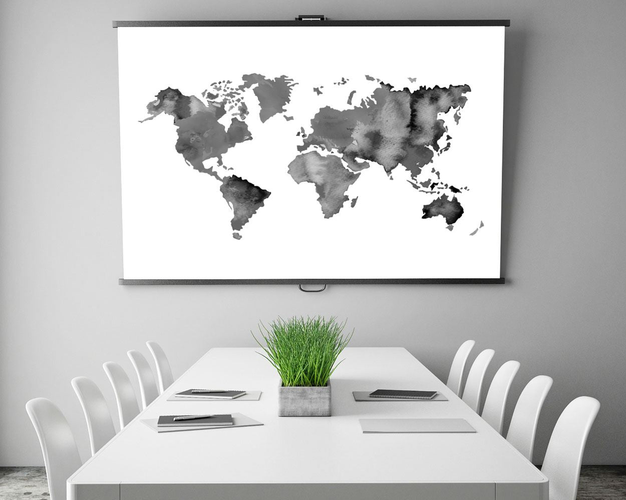 World Map Prints Wall Art World Map Digital Download World Map Instant Download World Map Frame And Canvas Available black white - Digital Download