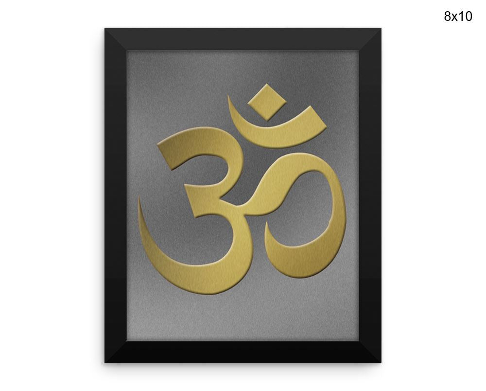 Meditation Om Print, Beautiful Wall Art with Frame and Canvas options available Spiritual Decor