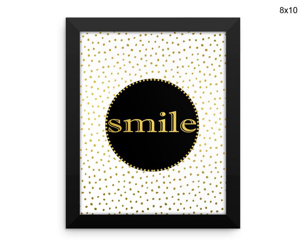 Smile Confetti Print, Beautiful Wall Art with Frame and Canvas options available Decor