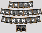 Halloween Bash Happy Halloween Banner, Birthday Party Banner, Halloween Printable Black Orange Banner Letters for Boy Girl, LXRNF