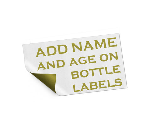 Add On listing only for edit name and age on bottle labels - digital file