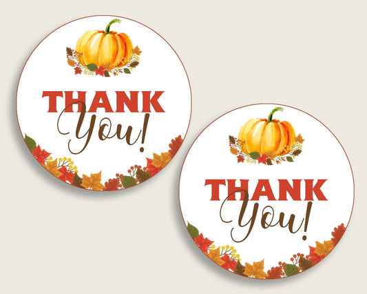 Favor Tags Baby Shower Favor Tags Fall Baby Shower Favor Tags Baby Shower Pumpkin Favor Tags Orange Brown shower celebration prints BPK3D - Digital Product