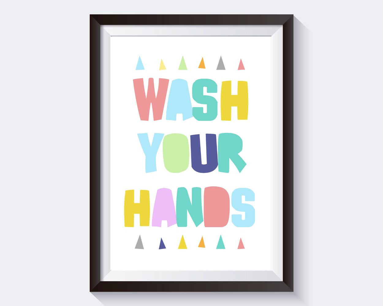 Wall Decor Wash Your Hands Printable Wash Your Hands Prints Wash Your Hands Sign Wash Your Hands Bathroom Art Wash Your Hands Bathroom Print - Digital Download