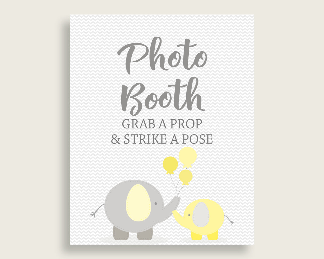 Photobooth Sign Baby Shower Photobooth Sign Yellow Baby Shower Photobooth Sign Baby Shower Elephant Photobooth Sign Yellow Gray pdf W6ZPZ