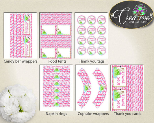 Baby Shower Frog Baby Shower Kiss Banner Bundle Welcome Sign DECORATION PACKAGE, Party Décor, Prints, Customizable Files - bsf01 - Digital Product
