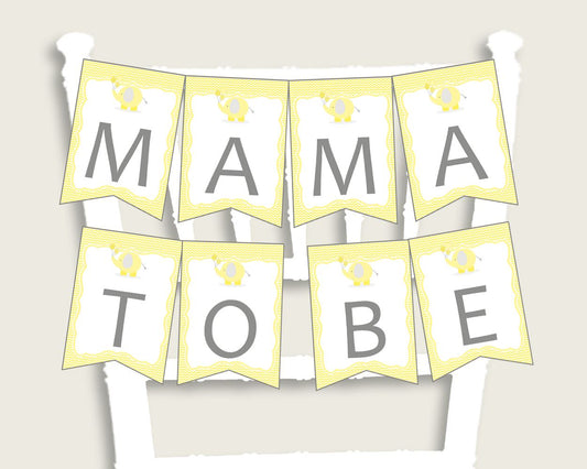 Chair Banner Baby Shower Chair Banner Yellow Baby Shower Chair Banner Baby Shower Elephant Chair Banner Yellow Gray prints pdf jpg W6ZPZ