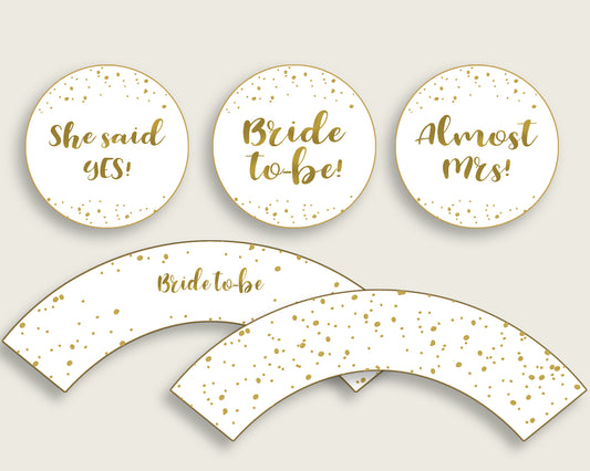 Cupcake Toppers And Wrappers Bridal Shower Cupcake Toppers And Wrappers Gold Bridal Shower Cupcake Toppers And Wrappers Bridal Shower G2ZNX